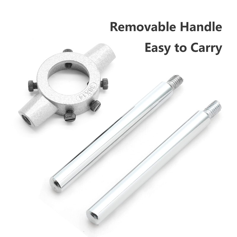 Qjaiune 1.5 inch / 38mm Round Die Stock Handle Wrench,