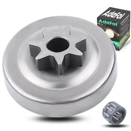 Adefol Spur Sprocket for Echo CS-3000 CS-300 CS-301 CS-305 CS-306 CS-330 CS-306 Chainsaw, Clutch Drum + Needle Bearing Replace 17500539134