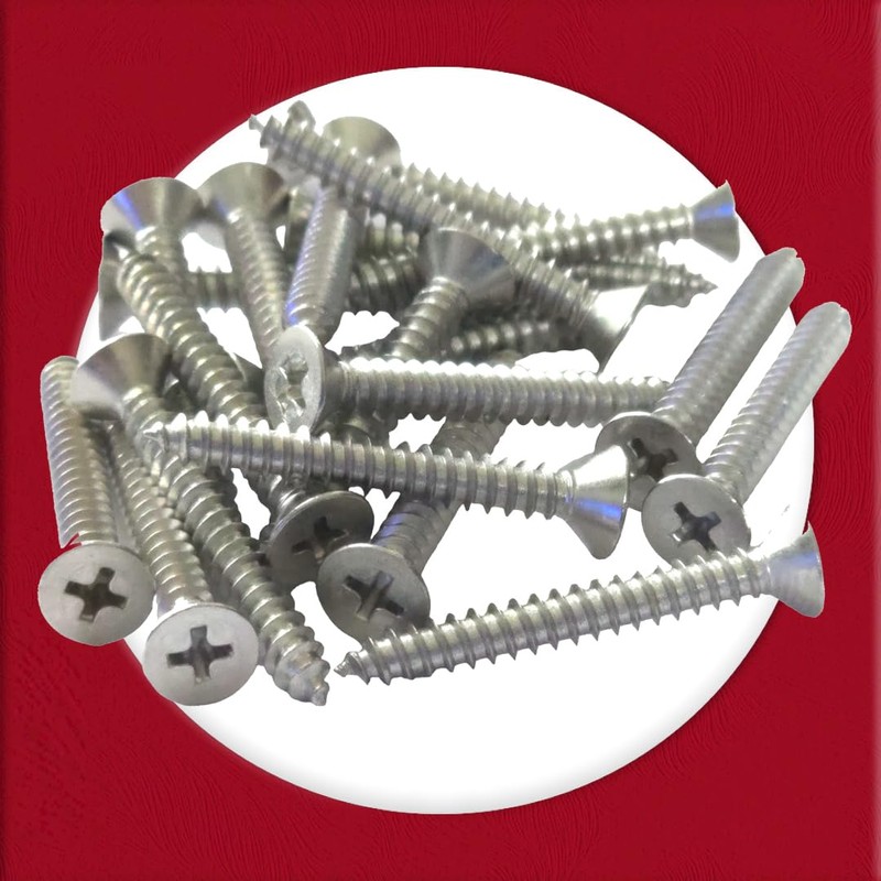 2.9mm x 25mm Self Tapping Screws, Multi-Purpose Screws, 316 Marine