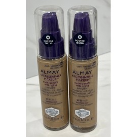 Almay 2 Almay Age Essentials Makeup Multi-Benefit SPF 15 140 Light / Medium Warm 1 oz