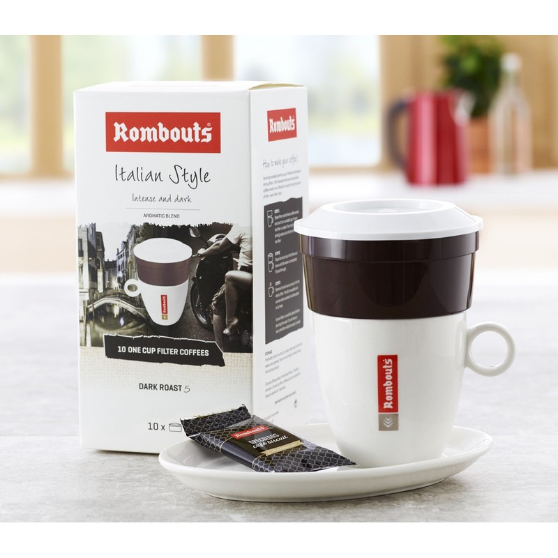 Rombouts Coffee Italian One Cup Filters 62 g