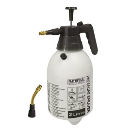 Faithfull FAISPRAY2 Hand Held Garden Pressure Sprayer 2 Litre Includes Two Brass Spouts