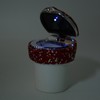 Car Ashtray DiamondStudded Smokeless Container with LED Light Indicator Multifunctional