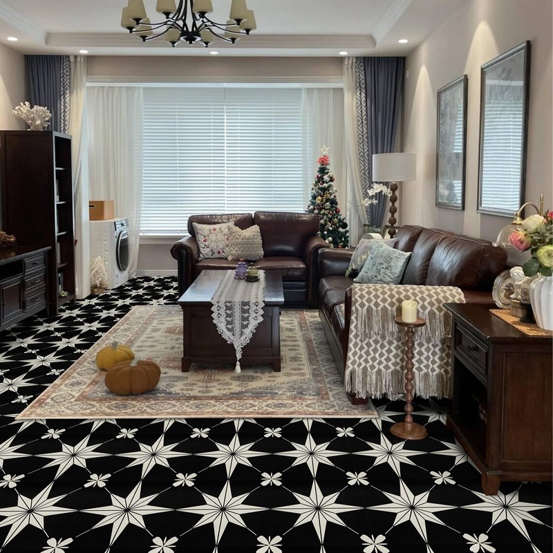 RomDeco Peel and Stick Floor Tiles: 10pc 11.81 * 11.81in