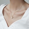 Sonateomber White Stone Heart Choker Necklace for Women Girls, Valentine