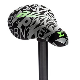 AWE® BMX Freestyle Saddle Seat Black/Grey Free SEAT Post