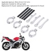 Motorcycle Headlight Mounting Bracket 39 to 41mm Bright Silver Surface
