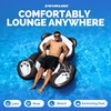 Swimline Inflatable Panda Pool Float, Black/White, 71"/50"/8"