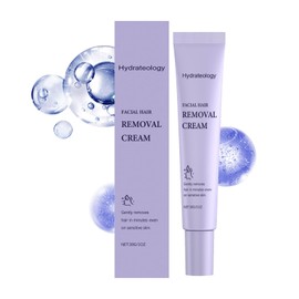 Hydrateology™ Facial Hair Removal Cream, Luuma Facial Hair Removal, Gentle Hairs Removers for Women, Long-Lasting Depilatory Cream for All Skin Types