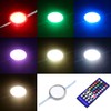 Lvyinyin RGBWW Under Cabinet LED Lighting Kit, Linkable Puck Light,