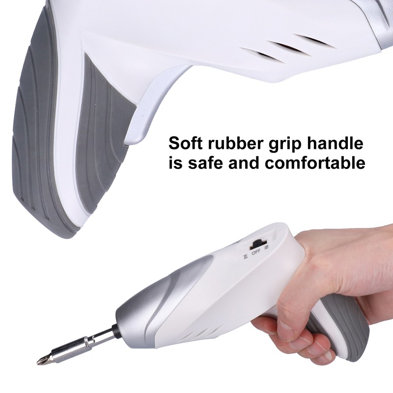 Electric Screwdriver Rechargeable Drill with LED Magnetic Bits HandHeld Power