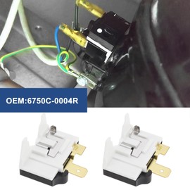 eMagTech 2PCS Refrigerator Overload Protector Freezer Compressor Replacement Part Compatible with LG Compatible with Kenmore Refrigerator 6750C-0004R PS3529535 AP4651578 1268273