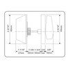 Probrico Satin Nickel Deadbolts, Front Door Deadbolts with Key, Single