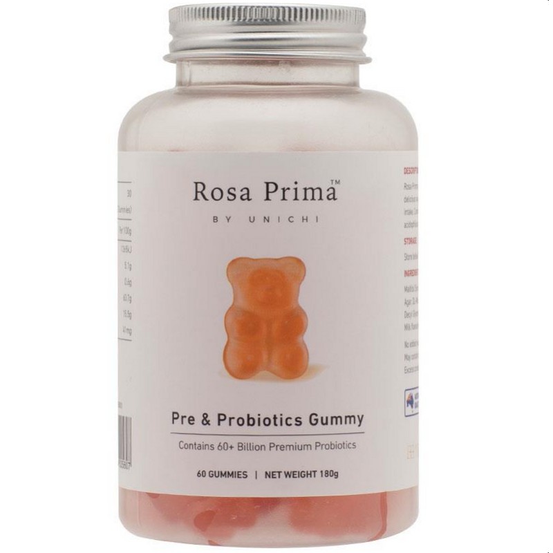 Unichi Rosa Prima Pre & Probiotics Gummy 2 x 60