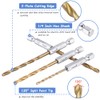 Mesee 13 Pieces Titanium Coated HSS Twist Drill Bits, High