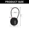 Padlocks with Code - 4-Pack Combination Padlock Set, 3-Digit Resettable,