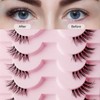 10 Pairs of Half False Eyelashes, 3D False Eyelashes, Fluffy