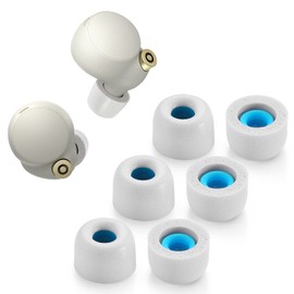 Puntas de espuma viscoelástica para Sony WF-1000XM4 / WF-1000XM3, almohadillas para orejas antideslizantes de repuesto para auriculares inalámbricos Sony True y caben en la funda de carga, cancelación