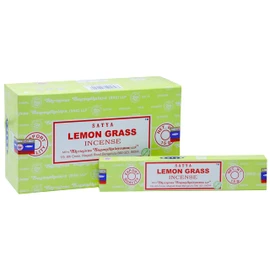 EARTH Satya Lemon Grass Incense Sticks 15 GMS (Pack of 12) (Green Certified) Indian Perfumed Hand Rolled Agarbatti Perfect for Worship,Relaxation, Medication.