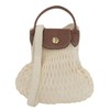 Longchamp 10139 HVH Le Pliage Fillet (ECRU/White) Women's Handbag, 2-Way