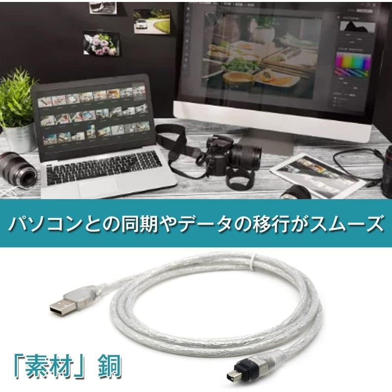 USB Male to Firewire IEEE 1394 4-Pin Male iLink Practical