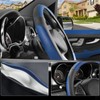 SEG Direct Black and Blue Microfiber Leather Auto Car Steering
