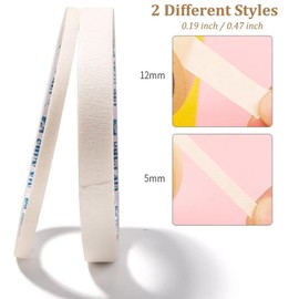 MOLILON 4 Rolls Nail Tape for Nail Art, Self Adhesive Nail Striping Tape French Nail Tip Guide French Tip Nail Stickers Nail French Tip Tool for DIY Decoration (Width 5mm/10mm), Style 1