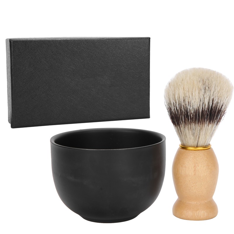 2pcs / Set Shaving Soap Bowl Shaving Brush Beard Brush
