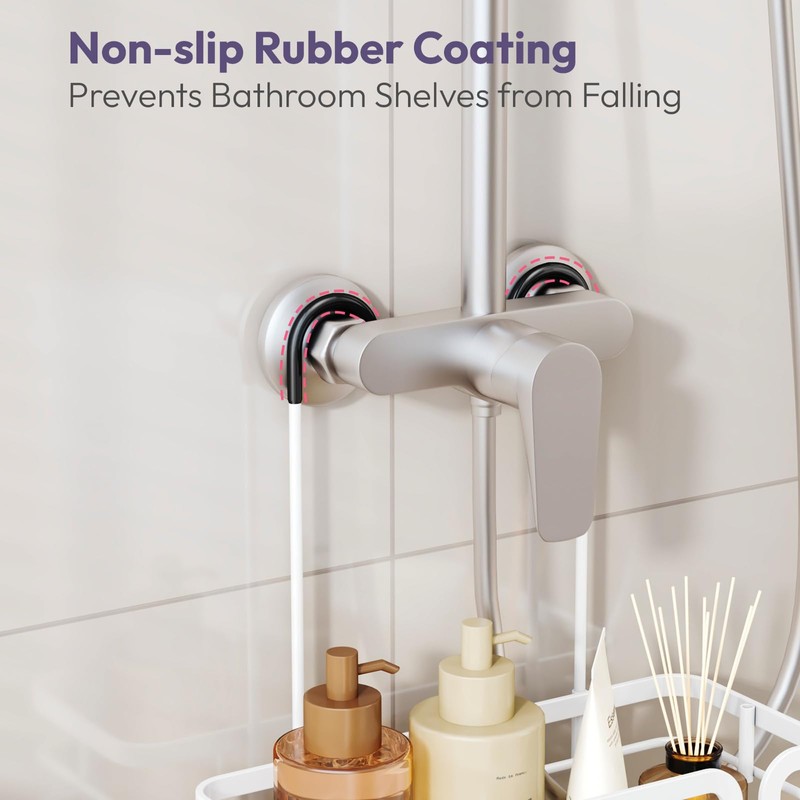 SWTYMIKI Shower Caddy Hanging Organizer - Over the Door Shower