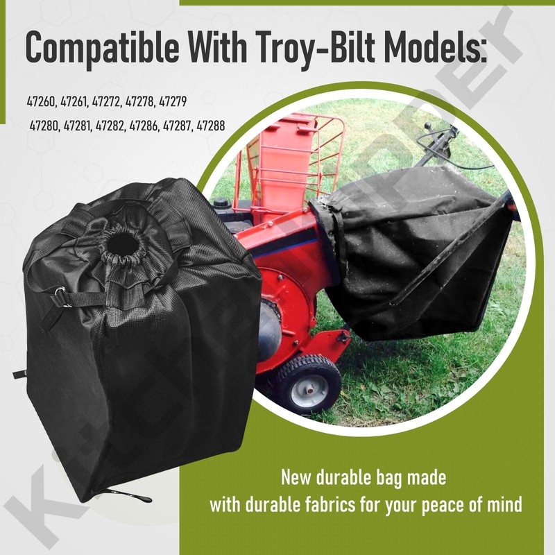 660-373 Chipper Bag Compatible with Troy-Bilt 1909372, 47260, 47261, 47272,