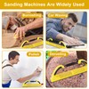 Adjustable Radius Flex Longboard Hand Sanding Block-Dust-Absorbing Sanding Blocks with