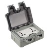 Outdoor Wall Power Socket with 2 3-Hole Socket 2 Switch