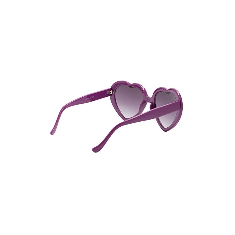 Gravity Shades Heart Shaped Sunglasses, Purple