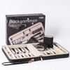 Backgammon Sets for Adults, Classic Board Game with Foldable Leather
