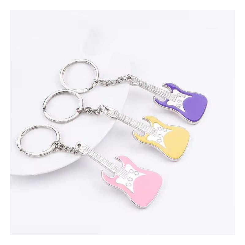 Freedale Guitar Keychain for Men Mini Cute Bass Key Chain