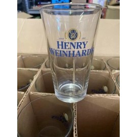 Henry Weinhard NEW Henry Weinhard  Glasses -  6 pc Glassware  Heavy Glass Pints 16 oz