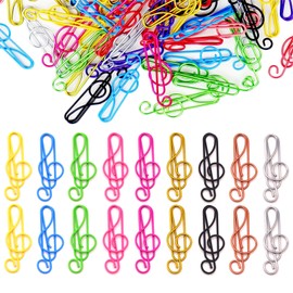 Barlone 36 Stück Büroklammern Bunt, Büroklammern Motiv hohe Note Paper Clips Metall Klammern für Dekorative Postkarten Bürobedarf Klassenzimmer Dokumente
