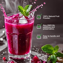 Red Dragon Fruit Powder for Baking & Drink,Pink Pitaya Powder,Vegan,Non-GMO,Gluten Free,No Additives and Preservatives,4oz