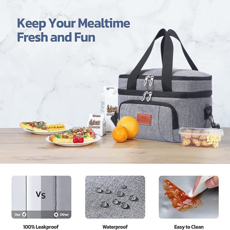 Versatile 10L Outdoor Lunch Cooler Bag - Portable, Thermal Insulated