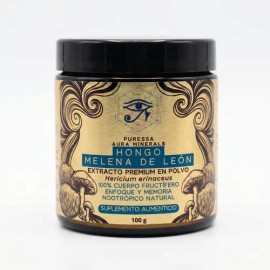 Hongo Melena De León Polvo Premium  Lions Mane Mushroom Extract Powder, 100g                                                                          