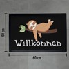 Trendation - Welcome Sloth Doormat Dirt Trapper Mat Gift Funny