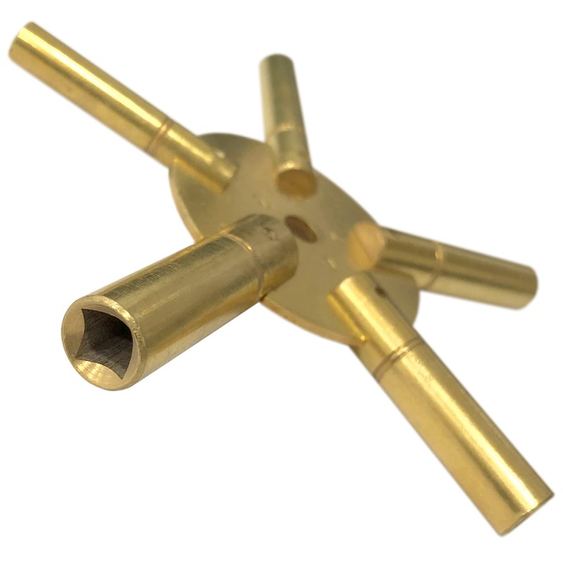 NEW,TEN CLOCK KEYS,TWO-5 PRONGED CLOCKS WINDING TOOL
