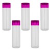 Pack De 5 Vasos De Plástico Con Tapa Enroscable 660ml