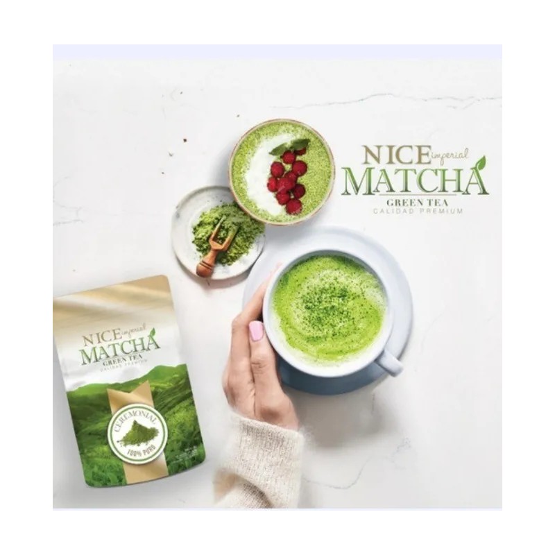 Té Verde Matcha Nice Ceremonial en Polvo 100% Puro Antioxidante