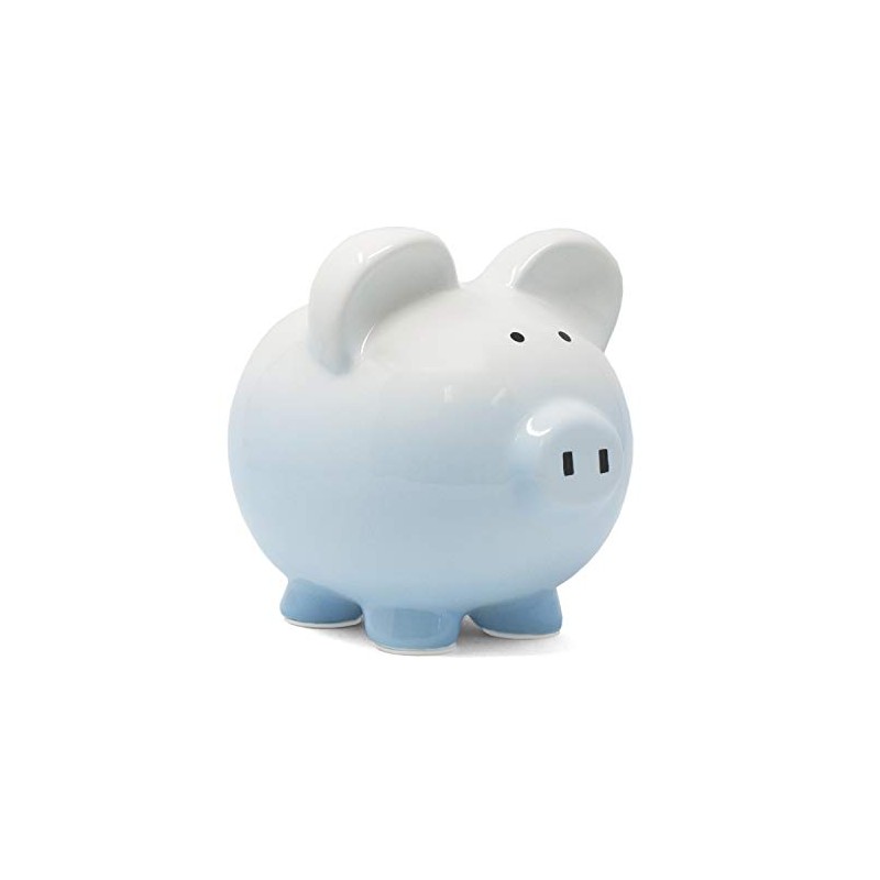 Child to Cherish Ombre Ceramic Piggy Bank, Blue