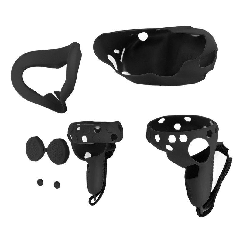 5 in 1 Silicone Cover Set for Quest 2 Includes