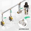 ANCIMOON 2PCS 3/4 Air Piping Fittings, Air Line Brass Ball