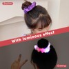 POHOVE 8Pcs LED Scrunchies, 3 Light Modes, Glow in the