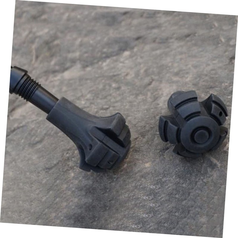 BESPORTBLE 18pcs Non- Crutch Foot Covers for Trekking Poles Black