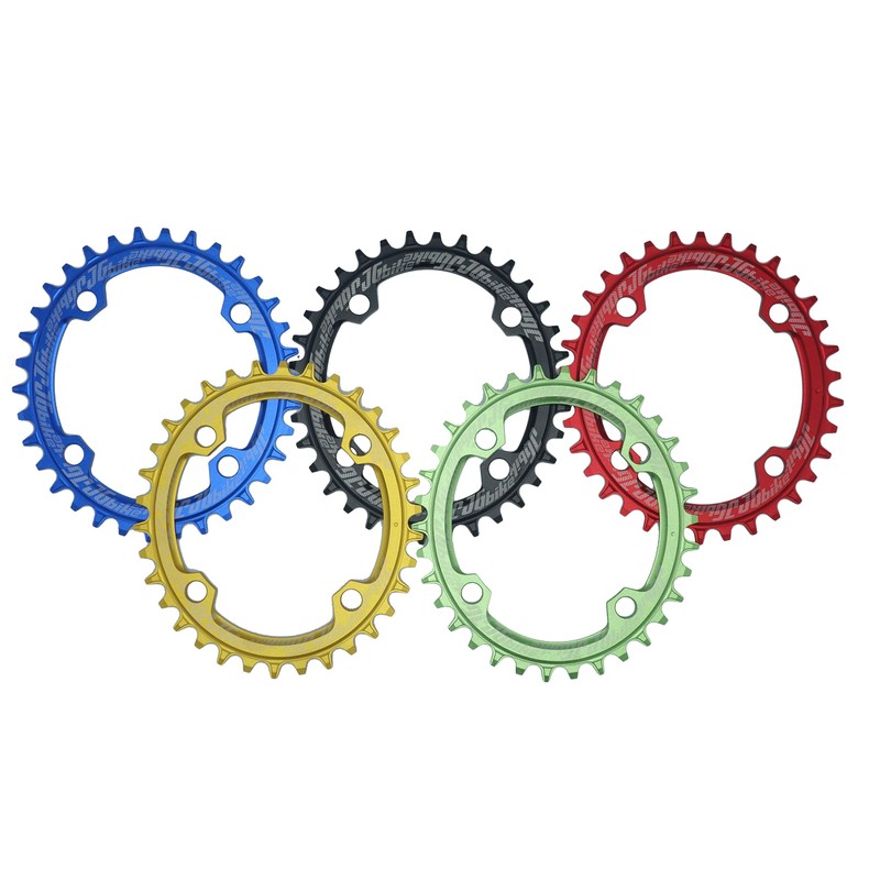 Jgbike ラウンドオーバルチェーンリング 104mm BCD chainring 30T 32T 34T 36T 38T